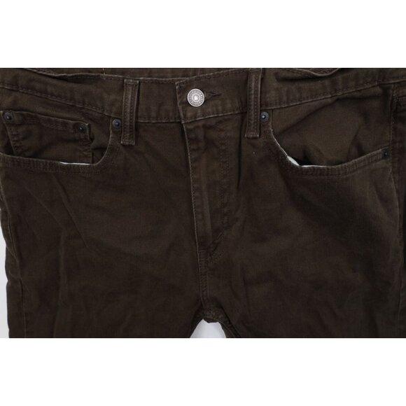 Vintage Y2K Levis 502 Mens 33x30 Faded Slim Fit Tapered Leg Jeans Dark Brown - Picture 6 of 16